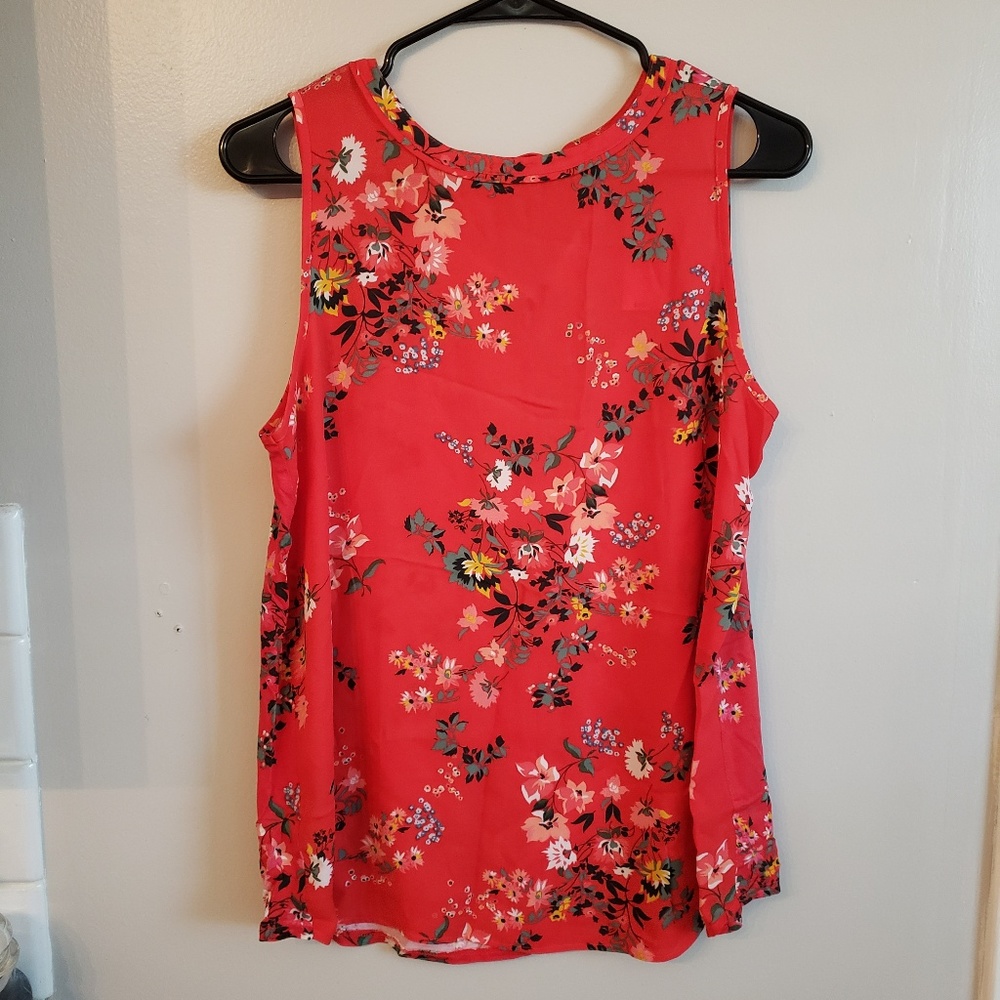 LOFT Mixed Media Sleeveless Shell (NWT)
